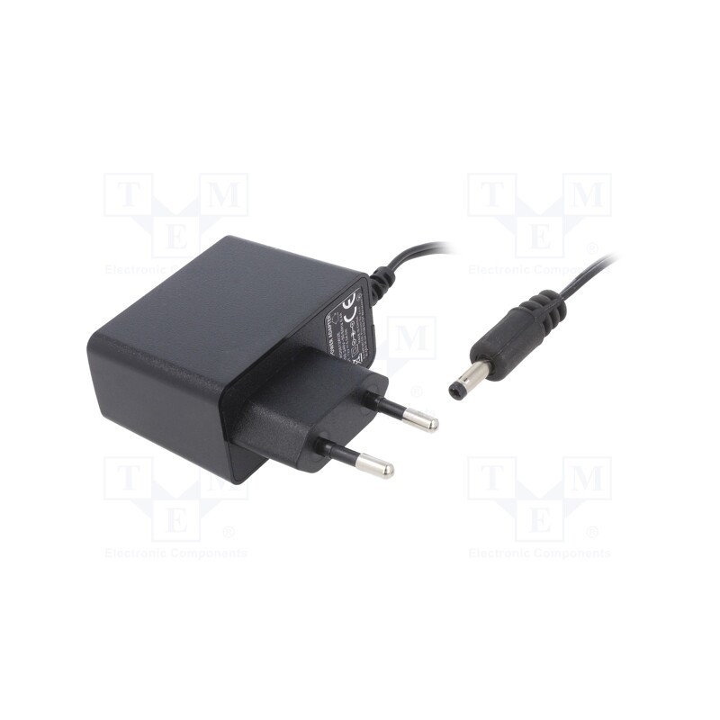 1 pcs x ESPE - PRO0612W2E-1335 - Power supply: switched-mode, plug, 12VDC, 0.5A, 6W, Plug: EU, 79%