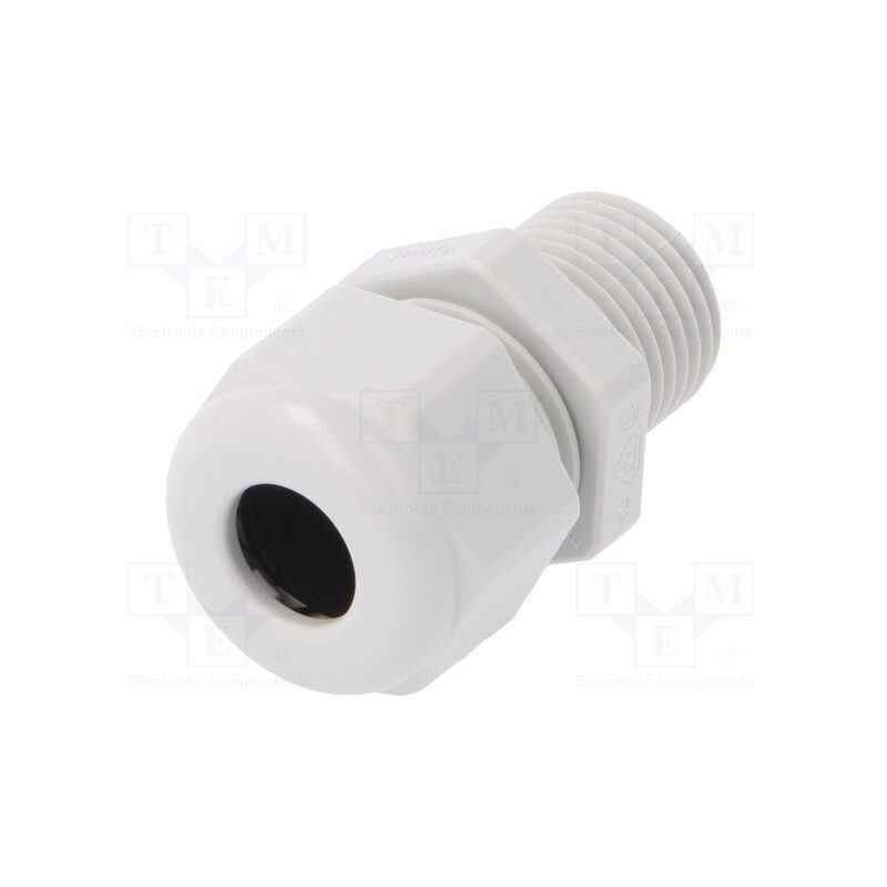 1 pcs x HUMMEL - 1.219.1600.30 - Cable gland, with long thread, M16, 1.5, IP68, polyamide, grey