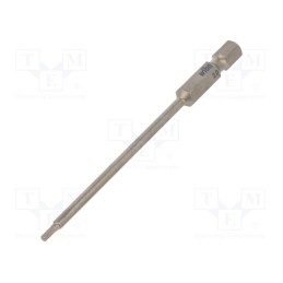 1 pcs x WIHA - 39178 - Screwdriver bit, hex key, HEX 2mm, Overall len: 90mm