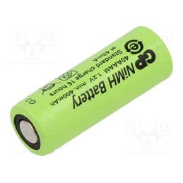 1 pcs x GP - 40AAAM - Re-battery: Ni-MH, 2/3AAA, 1.2V, 400mAh, Ø10.2x29.3mm, 40mA