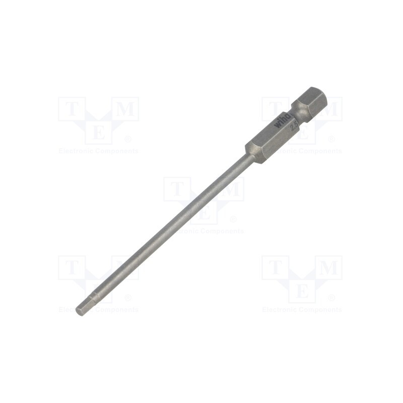 1 pcs x WIHA - 39179 - Screwdriver bit, hex key, HEX 2,5mm, Overall len: 90mm