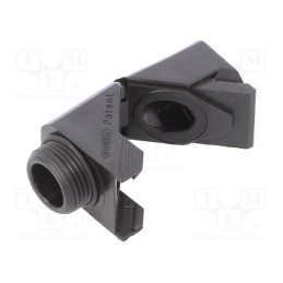 1 pcs x HUMMEL - 1.315.1101.11 - Connector, angular, PG11, PG11, IP68, polyamide, black, Snap Elbow