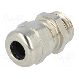 1 pcs x HELUKABEL - HT-MS PG9 - Cable gland, PG9, IP68, brass, Body plating: nickel, HELUTOP HT-MS