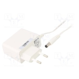 1 pcs x POS - POSC12125A-WH - Power supply: switched-mode, plug, 12VDC, 1.25A, 15W, Plug: EU, POSC