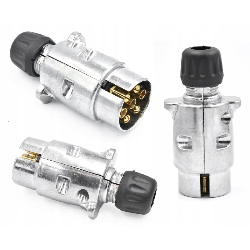 Metal trailer electric plug 7 pin Polish