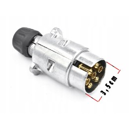 Metal trailer electric plug 7 pin Polish