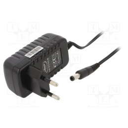 1 pcs x CELLEVIA POWER - CLW-0612-W2E-EB25 - Power supply: switched-mode, plug, 12VDC, 0.5A, 6W, Plug: EU, 83%