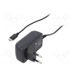 1 pcs x POS - POSB05200A-USBC - Power supply: switched-mode, plug, 5VDC, 2A, 10W, Plug: EU, 81.27%