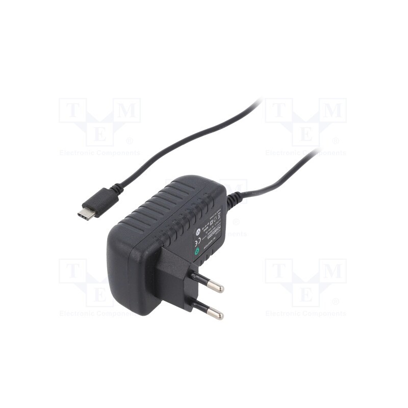 1 pcs x POS - POSB05200A-USBC - Power supply: switched-mode, plug, 5VDC, 2A, 10W, Plug: EU, 81.27%