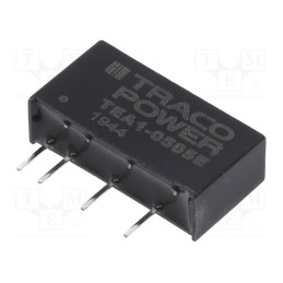 1 pcs x TRACO POWER - TEA 1-0505E - Converter: DC/DC, 1W, Uin: 4.5÷5.5V, Uout: 5VDC, Iout: 200mA, SIP7