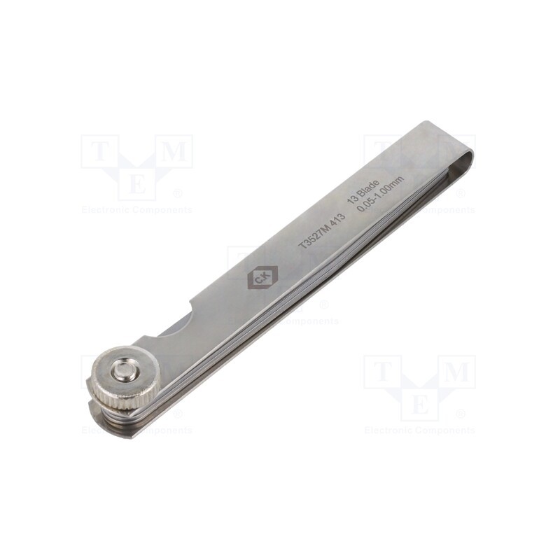 1 pcs x C.K - T3527M 413 - Metric feeler gauge, L: 100mm, Width: 12mm