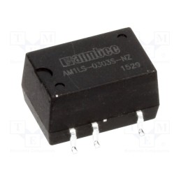 1 pcs x AIMTEC - AM1LS-0303S-NZ - Converter: DC/DC, 1W, Uin: 2.97÷3.63V, Uout: 3.3VDC, Iout: 303mA, SMD