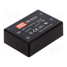 1 pcs x MEAN WELL - PM-10-3.3 - Power supply: switched-mode, modular, 8.25W, 120÷370VDC, OUT: 1