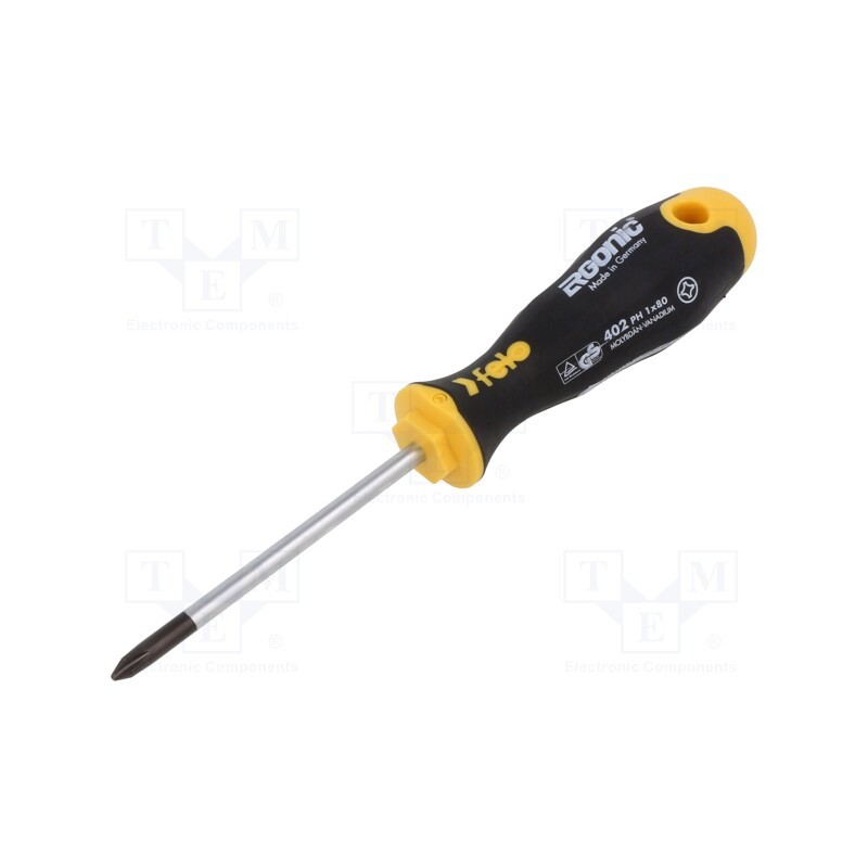 1 pcs x FELO - 402 102 10 - Screwdriver, Phillips, PH1, ERGONIC®
