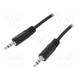 1 pcs x LOGILINK - CA1049 - Cable, Jack 3.5mm plug,both sides, 1m, black
