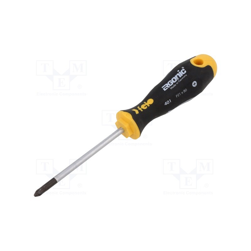 1 pcs x FELO - 401 102 10 - Screwdriver, Pozidriv®, PZ1, ERGONIC®