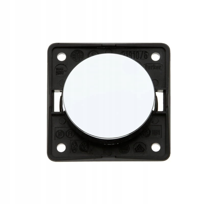 Berker light switch, chrome