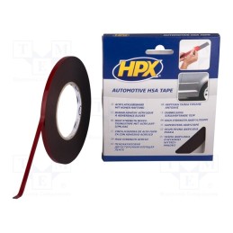 1 rol x HPX - HSA002 - Tape: fixing, W: 6mm, L: 10m, Thk: 1.1mm, double-sided, acrylic