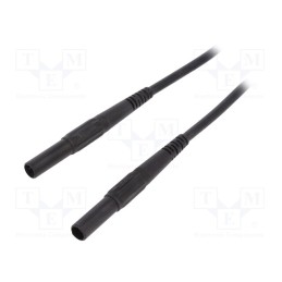 1 pcs x STu00c4UBLI - 66.9392-10021 - Test lead, 32A, banana plug 4mm,both sides, Len: 1m, black