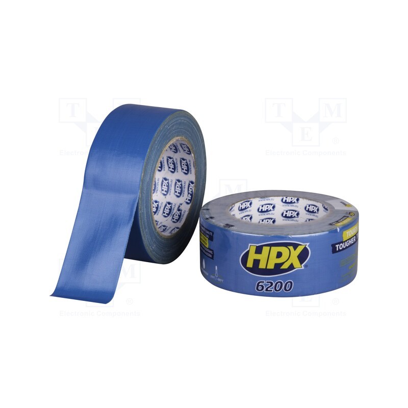 1 rol x HPX - CL5025 - Tape: duct, W: 48mm, L: 25m, Thk: 0.3mm, blue (bright), max.60°C, 12%