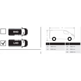 Thule 3200 vw t5 t6 multi rail LR awning adapter