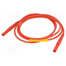 1 pcs x STu00c4UBLI - 66.9303-15022 - Test lead, 32A, banana plug 4mm x2, insulated, Urated: 1kV, red