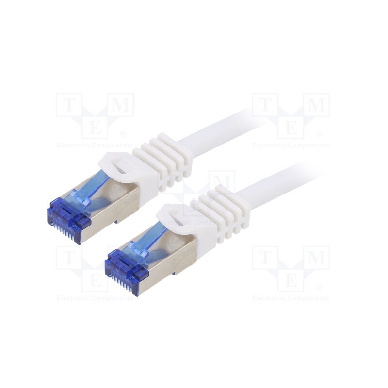 1 pcs x LOGILINK - C6A041S - Patch cord, S/FTP, 6a, stranded, Cu, LSZH, white, 1.5m, 26AWG