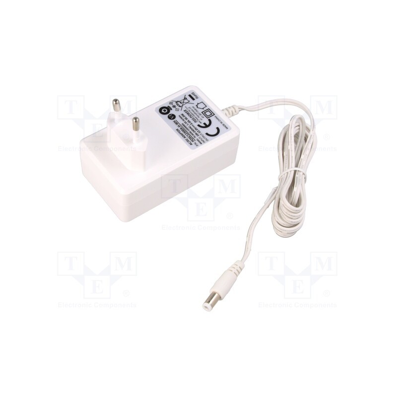 1 pcs x POS - POSC12300A-H-WH - Power supply: switched-mode, plug, 12VDC, 3A, 36W, Plug: EU, 87.41%