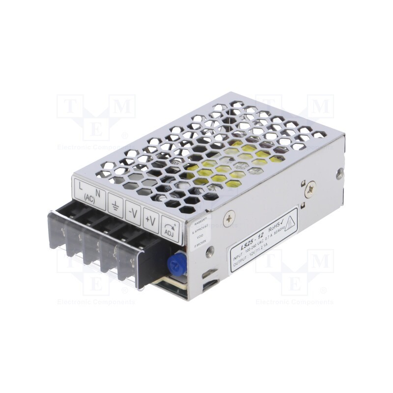 1 pcs x TDK-LAMBDA - LS25-12 - Power supply: switched-mode, for building in,modular, 25W, 12VDC