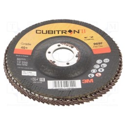 1 pcs x 3M - 969F 125MM P 40 54168 - Flap grinding wheels, Ø: 125mm, Øhole: 22.23mm, Granularity: 40