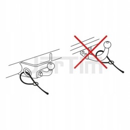 Emergency trailer skipping rope 1m