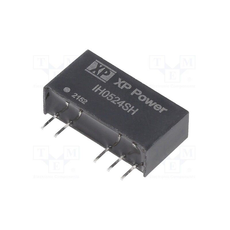 1 pcs x XP POWER - IH0524SH - Converter: DC/DC, 2W, Uin: 5V, Uout: 24VDC, Uout2: -24VDC, Iout: 42mA