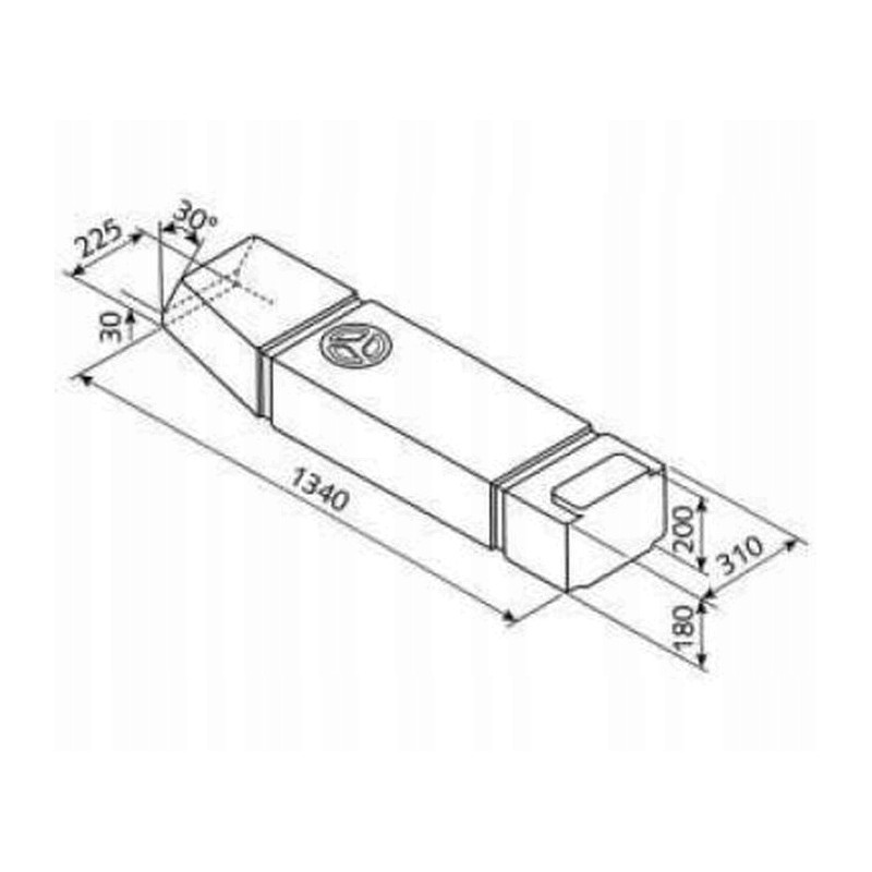 Water tank for installation in VW T3 60l