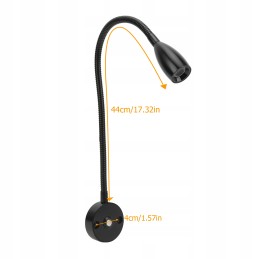 12 24v led reading light flexible neck