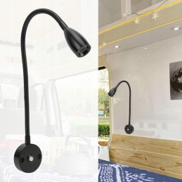 12 24v led reading light flexible neck