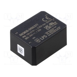 1 pcs x RECOM - RACM30-24SK/277 - 30W, 85÷305VAC, 24VDC, 1250mA, -40÷90°C, PCB, 89%, 52.5x40x25.5mm