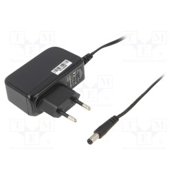 1 pcs x CELLEVIA POWER - CLW-1515-W2E-ER25 - Power supply: switched-mode, plug, 15VDC, 1A, 15W, Plug: EU, 84%