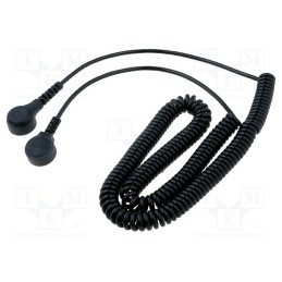 1 pcs x ELME - WIRE BOTTONE 30-4HQ - Connection cable, ESD,coiled, 1MΩ, 3m