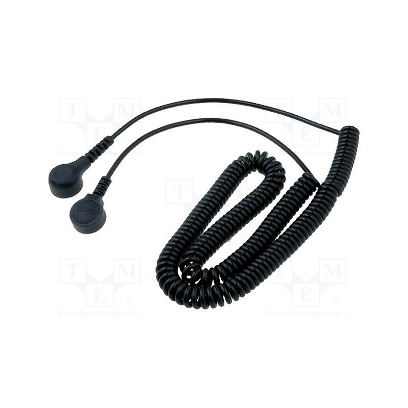 1 pcs x ELME - WIRE BOTTONE 30-4HQ - Connection cable, ESD,coiled, 1MΩ, 3m