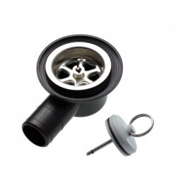 Angle drain fi24, hole 35mm, drain plug for sink