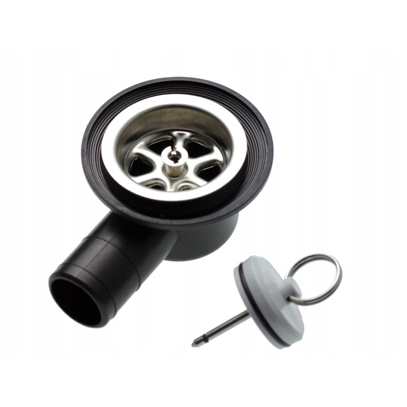 Angle drain fi24, hole 35mm, drain plug for sink