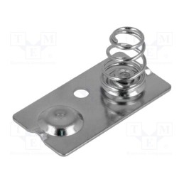 1 pcs x KEYSTONE - 5212 - Button-like/spring contact, AA,R6, Batt.no: 2, screw