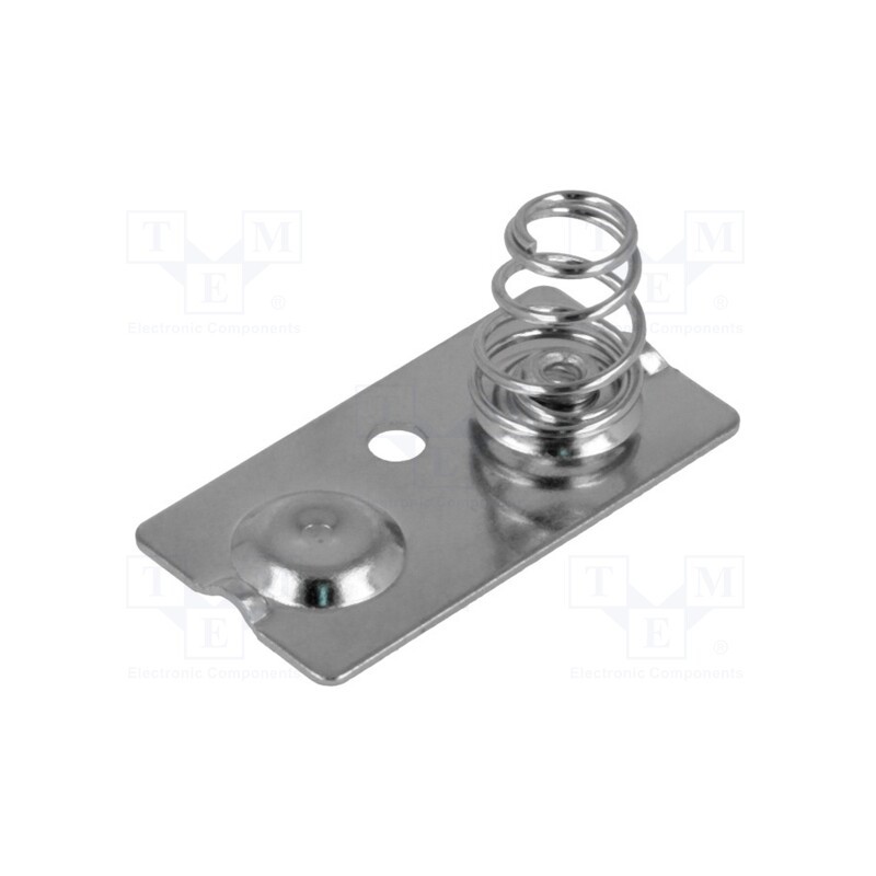 1 pcs x KEYSTONE - 5212 - Button-like/spring contact, AA,R6, Batt.no: 2, screw