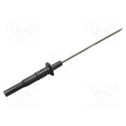 1 pcs x MUELLER ELECTRIC - BU-26130-0 - Test probe, 10A, 1kV, black, Tip diameter: 2mm, Overall len: 160mm