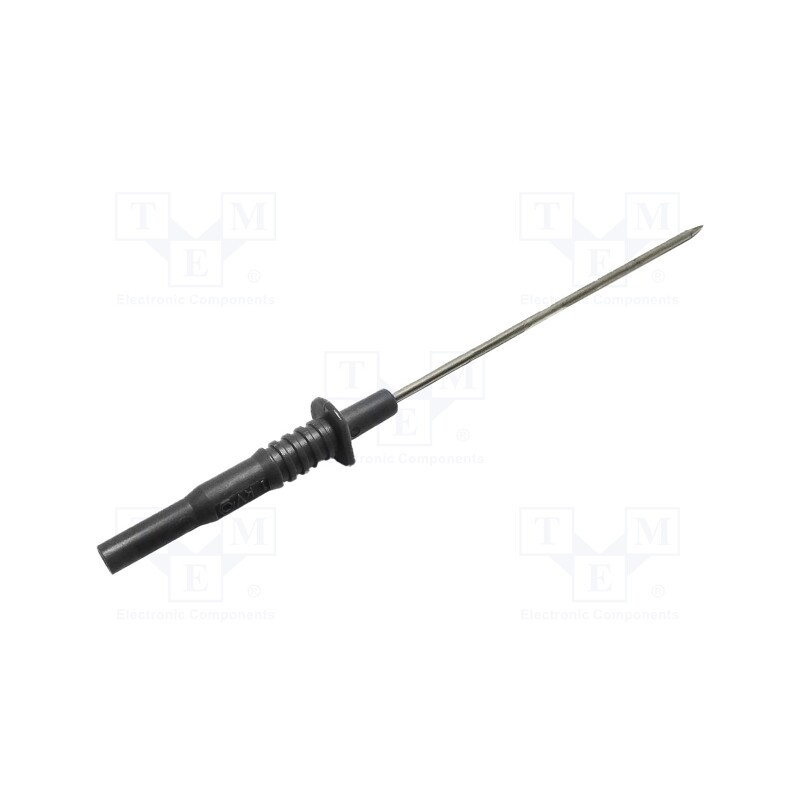 1 pcs x MUELLER ELECTRIC - BU-26130-0 - Test probe, 10A, 1kV, black, Tip diameter: 2mm, Overall len: 160mm