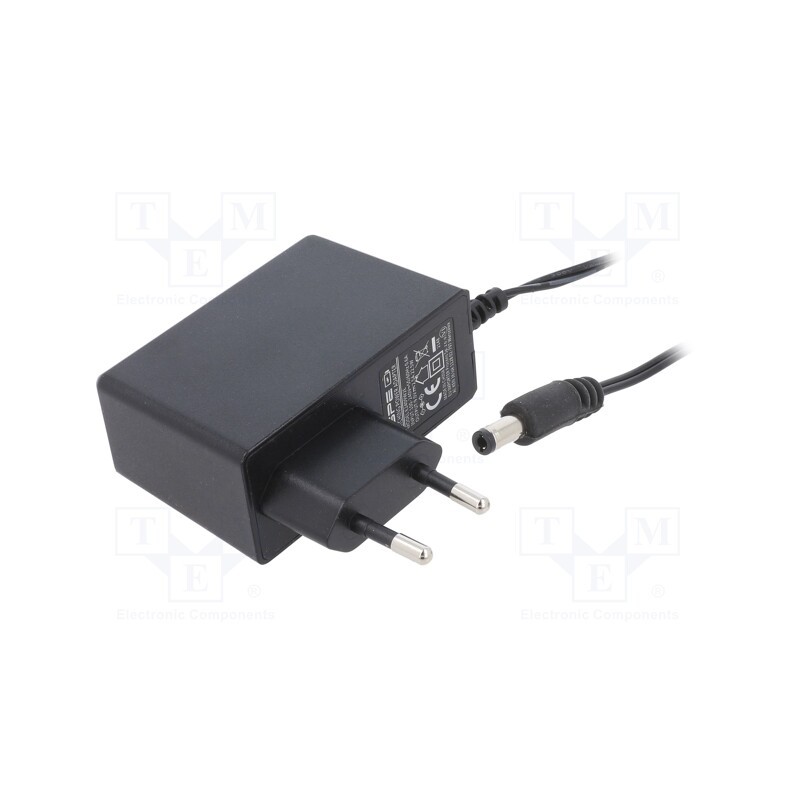 1 pcs x ESPE - E2409W2E-2555S - Power supply: switched-mode, plug, 9VDC, 2.5A, 22.5W, Plug: EU, 86%