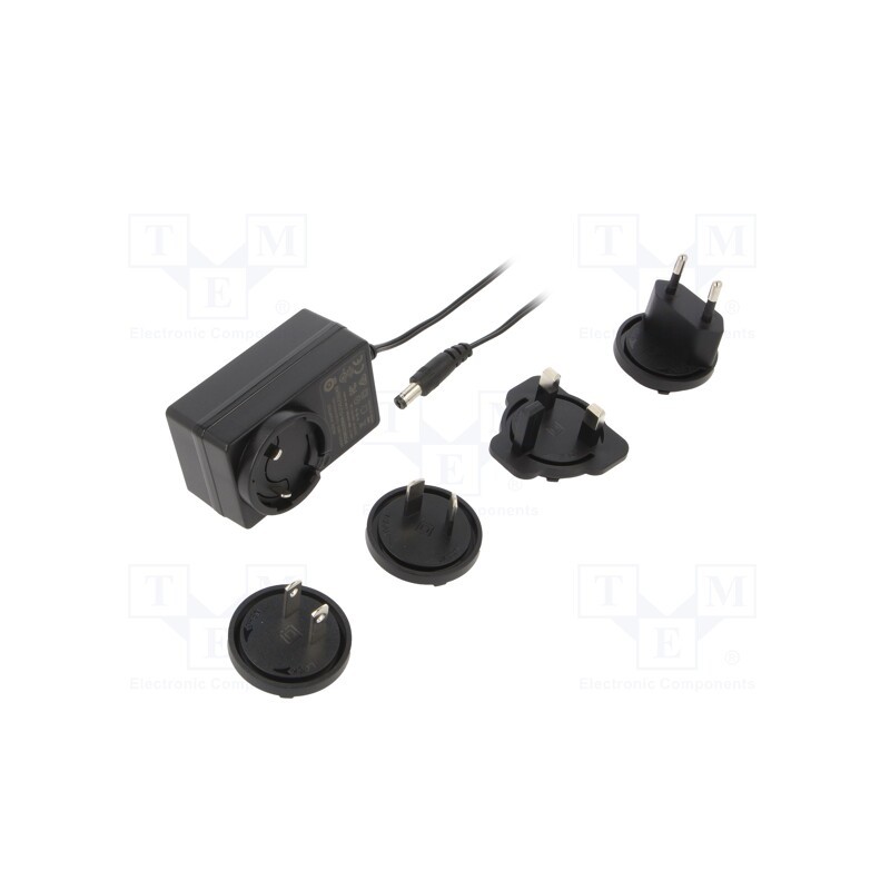 1 pcs x POS - POSB12200A-E1/U1/U2/A3 - Power supply: switched-mode, plug, 12VDC, 2A, 24W, Plug: EU, 86.2%