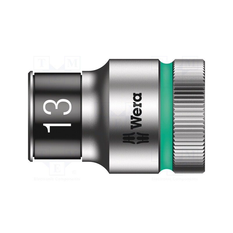 1 pcs x WERA - 5003733001 - Socket, 6-angles,socket spanner, HEX 13mm, 1/2', 37mm, Zyklop