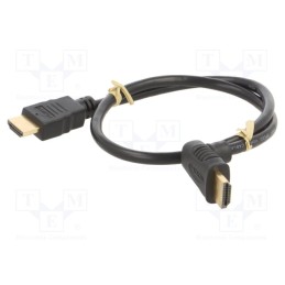 1 pcs x Goobay - 61293 - Cable, HDCP 2.2,HDMI 2.0, HDMI plug,HDMI plug 90°, PVC, 0.5m