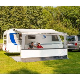 Front wall with window for the Pro 375 Fiamma awning